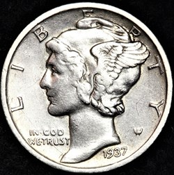 1937 San Francisco Dime