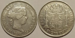 1868 Filipinas - 50 Céntimos - Isabel II de España