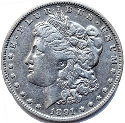 1891 New Orleans Dollar - Error