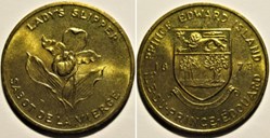 Prince Edward Island - Provincial Arms and Flowers 1965-68, Shell Oil Token