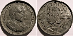 Edward VII & Alexandra - 1902 Coronation, Bradford Medal - UK (ex.2)