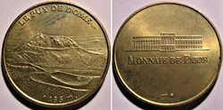 Puy de Dôme - Jeton Touristique - Monnaie de Paris 1998
