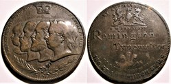 The Victoria's Family - 1896 Remington Typewriter Token - UK