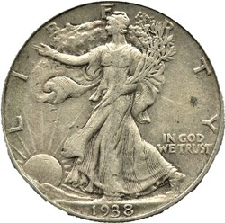 1938 Half Dollar