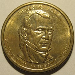 James K. Polk - 2009 One Dollar, Philadelphia Mint