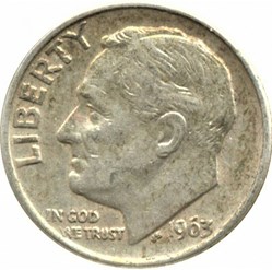 1963 Dime - Doubling