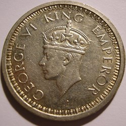 George VI - One Rupee 1945 Bombay - British India