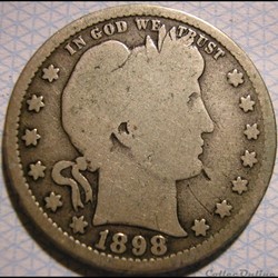 1898 San Francisco Quarter $