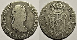 1833 Sevilla, 2 Reales - Fernando VII de España