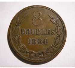 States of Guernsey - 8 Doubles 1864