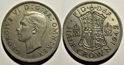 George VI - Half Crown 1949 - Great Britain