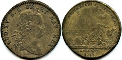 Louis XV - 1717 Jeton, Amphitrite - Galères, Marine royale