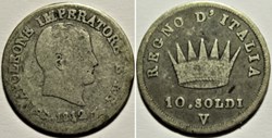 1812 Regno d'Italia, 10 Soldi Venezia - Napoleone I