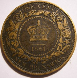 Victoria - One Cent 1861 - New Brunswick