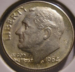 1964 Denver Dime - Blunt 9