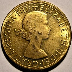 Queen Elizabeth II - 1966 One Sovereign imitation - UK