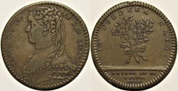 Marie Leszczynska - 1728 Jeton de la Maison de la reine