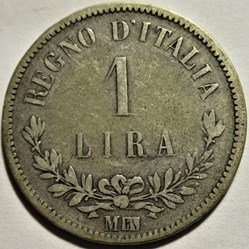 1863 Royaume d'Italie, Lira, Milano - Vittorio Emanuele II