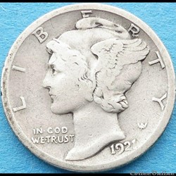 1921 Denver Dime