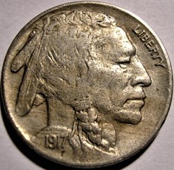 1917 5 Cents (ex.4) Error
