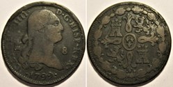 1799 - 8 Maravedis Segovia - Carlos IV de España