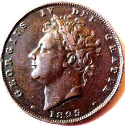 George IV - 1 Farthing 1829 Great Britain