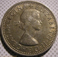 Elizabeth II - 6 Pence 1966 - UK