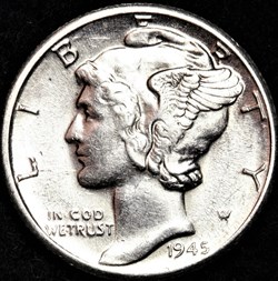 1945 Denver Dime