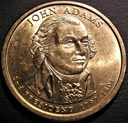 John Adams - 2007 One Dollar, Philadelphia Mint