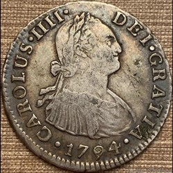Peru - 2 Reales 1794 Lima - Carlos IV de España