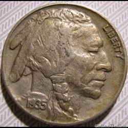 1935 5 Cents - Error