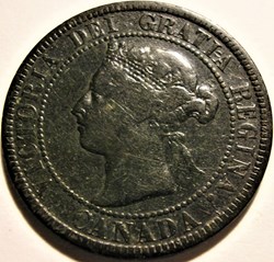 Victoria - One Cent 1897 - Die Crack