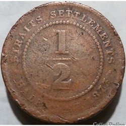 Victoria - Half Cent 1873 - Straits Settlements, Malaysia