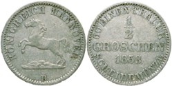 Georg V - 1/2 Groschen 1858 Braunschweig, Kingdom of Hannover