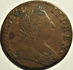 Half Penny No Regal - George III of Great Britain (ex.14)