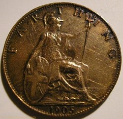 Edward VII - Farthing 1905 - United Kingdom (ex.2)