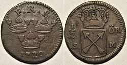Sweden, King Fredrik I - 1/2 Öre 1720