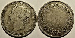 Victoria - 50 Cents 1873 Newfoundland