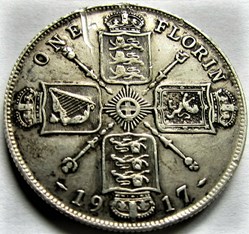 George V - One Florin 1917 - Great Britain
