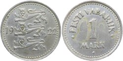 Estonia, Republic - 1 Mark 1922