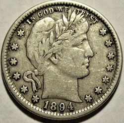 1894 San Francisco Quarter $ (ex.2)