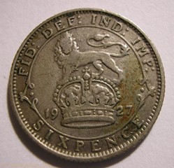 George V - 6 Pence 1927 - Great Britain