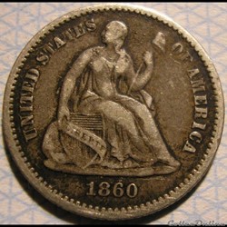 1860 Half Dime