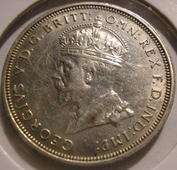 George V - One Florin 1927 Melbourne, Parliament - Australia (ex.2)