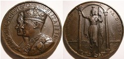 George VI & Elizabeth - 1937 Coronation Medal, Britannia - UK