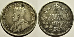 George V - 5 Cents 1912 (ex.2)