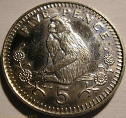Elizabeth II - 5 Pence 1988 - Gibraltar