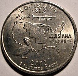 2002 D Quarter Dollar - Louisiana State