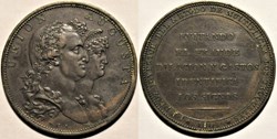 1801 Medal, Union Augusta - Carlos IV of Spain & Maria Luisa of Bourbon
