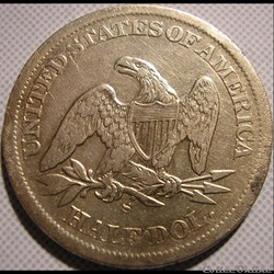 1864 S - Half Dollar